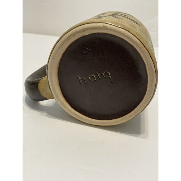 Mara of Mexico Brown Stoneware Coffee Mug Tea Cup Sun Energy Positivity Clarity - Picture 7 of 9